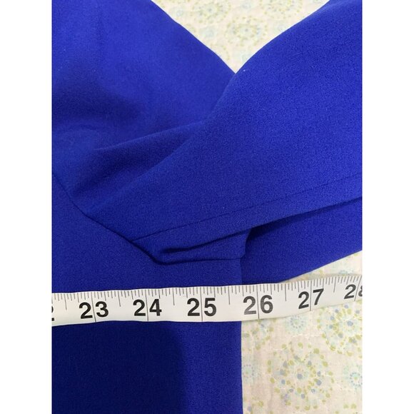 Tahini Plus Women Jacket 20W Purple 3/4 Sleeves Lined Buttons Office Business - Picture 4 of 9